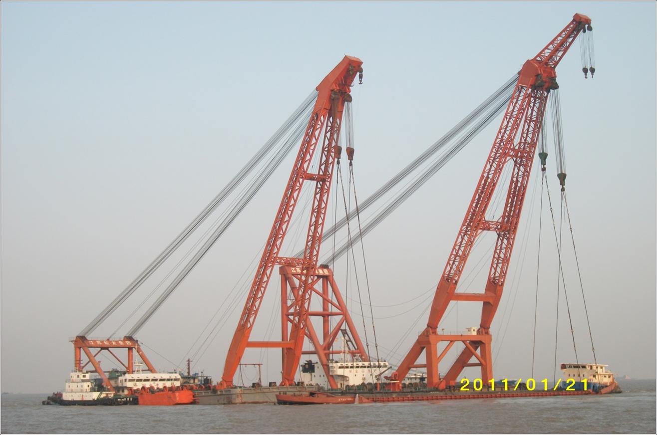 2011年1月，在苏通大桥附近打捞的“皖含山货20